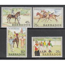 Barbados - Correo 1990 Yvert 772/5 ** Mnh Deportes hípica