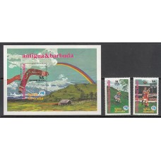 Antigua Correo Yvert 779/80+Hb 82 ** Mnh Deportes