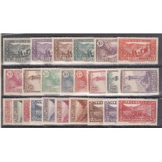 Andorra Francesa Correo 1932 Yvert 24/45 **/* Mnh/Mh Paisajes