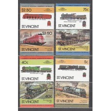 San Vicente - Correo Yvert 788/95 ** Mnh Trenes