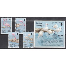 Virgenes - Correo Yvert 791/4+Hb 85 ** Mnh Fauna aves