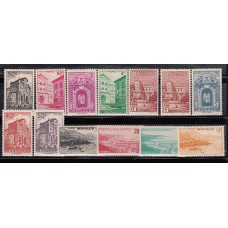 Monaco - Correo 1948 Yvert 307/13C ** Mnh  Vistas del principado