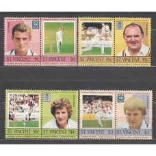 San Vicente - Correo Yvert 796/803 ** Mnh Deportes criket