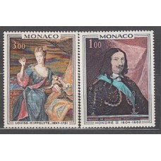 Monaco - Correo 1969 Yvert 797/8 ** Mnh   Pintura principes de Mónaco