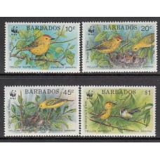 Barbados - Correo 1991 Yvert 804/7 ** Mnh Fauna aves