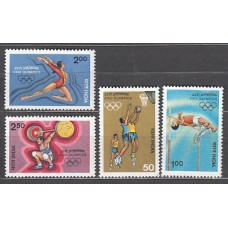 India - Correo Yvert 809/12 ** Mnh  Olimpiadas de los Angeles