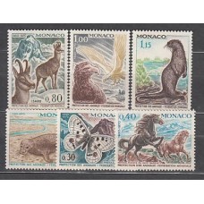 Monaco - Correo 1970 Yvert 809/14 ** Mnh   Fauna