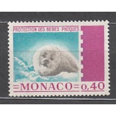 Monaco - Correo 1970 Yvert 815 ** Mnh   Bebes focas