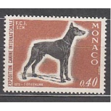 Monaco - Correo 1970 Yvert 816 ** Mnh   Perro Doberman