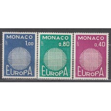 Monaco - Correo 1970 Yvert 819/21 ** Mnh   Europa