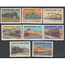 Cook - Correo Yvert 821/8 ** Mnh Trenes