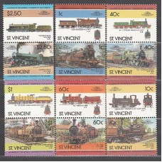 San Vicente - Correo Yvert 826/37 ** Mnh Trenes