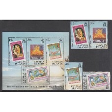 Caimanes - Correo Yvert 834/7+H.31 ** Mnh Navidad