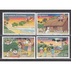 Tonga - Correo Yvert 837/40 ** Mnh Navidad