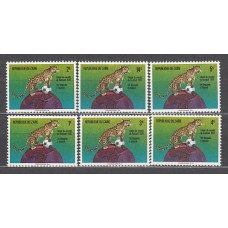 Zaire - Correo Yvert 837/42 ** Mnh  Fútbol, fauna