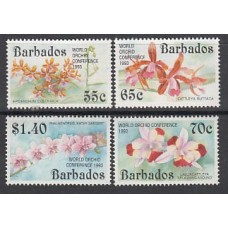 Barbados - Correo 1993 Yvert 852/5 ** Mnh Flores