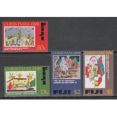 Fidji - Correo Yvert 856/9 ** Mnh Navidad