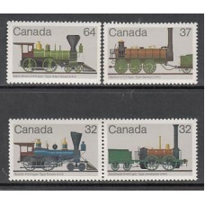 Canada - Correo 1983 Yvert 857/60 ** Mnh Trenes