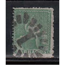 Barbados - Correo 1861 Yvert 8 usado