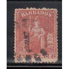 Barbados - Correo 1861 Yvert 12 usado