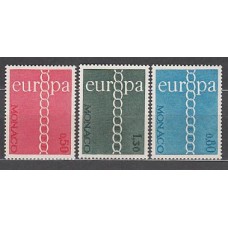 Monaco - Correo 1971 Yvert 863/5 ** Mnh   Europa