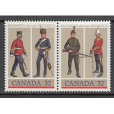 Canada - Correo 1983 Yvert 865/6 ** Mnh Uniformes Militares