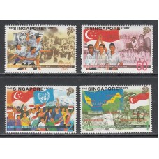 Singapur - Correo Yvert 868/71 ** Mnh  Historia de Singapur