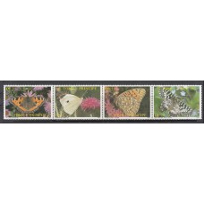 Santo Tomas y Principe - Correo Yvert 873/6 ** Mnh  Fauna mariposas