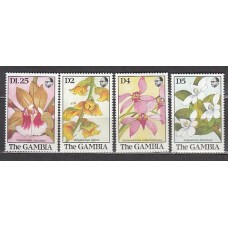 Gambia - Correo 1989 Yvert 877/80 ** Mnh  Flores