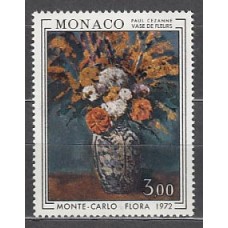 Monaco - Correo 1972 Yvert 886 ** Mnh   Pintura flores