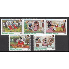 Antigua Correo Yvert 892/6 ** Mnh Walt Disney