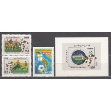 Siria - Correo Yvert 893/5+H.40 ** Mnh  Deportes fútbol