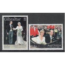 Gibraltar - Correo 1999 Yvert 894/5 ** Mnh Boda Real