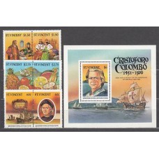 San Vicente - Correo Yvert 900A/F+H.24A ** Mnh Descubrimiento de América