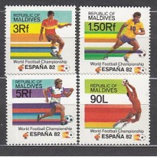 Maldives - Correo Yvert 903/6 ** Mnh  Deportes fútbol