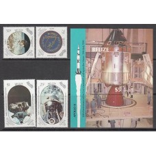 Belize - Correo Yvert 909/12+Hb 86 ** Mnh Astro