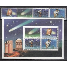 San Vicente - Correo Yvert 913/6+H.25 ** Mnh Astro