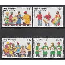 San Cristobal - Correo Yvert 921/4 ** Mnh Navidad