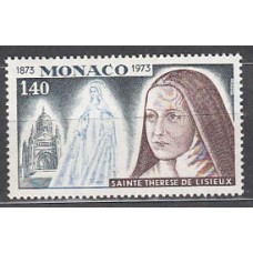 Monaco - Correo 1973 Yvert 930 ** Mnh   Santa Teresa de Lisieux