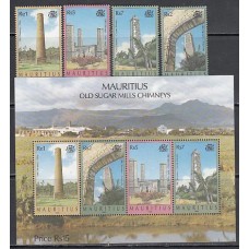 Mauricio - Correo Yvert 930/3+Hb 21 ** Mnh  Chimenias