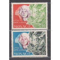 Monaco - Correo 1973 Yvert 931/2 ** Mnh   Lucha contra la droga