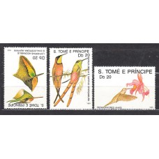 Santo Tomas y Principe - Correo Yvert 943/5 ** Mnh   Fauna aves