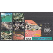 Virgenes - Correo Yvert 955/60+Hb 103 ** Mnh Fauna reptiles