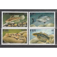 Fidji - Correo Yvert 957/60 ** Mnh Fauna. Peces