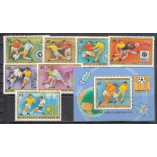 Mongolia - Correo 1978 Yvert 959/65+Hb 53 ** Mnh   Deportes fútbol