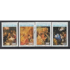 Santa Lucia - Correo Yvert 961/4 ** Mnh Navidad