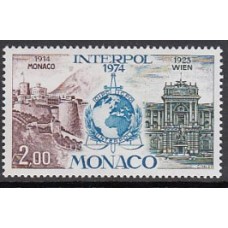 Monaco - Correo 1974 Yvert 966 ** Mnh   Interpol