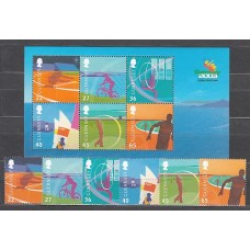 Guernsey - Correo 2003 Yvert 970/75+H.50 ** Mnh Deportes