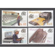 Mauricio - Correo Yvert 971/4 ** Mnh  Industria textil