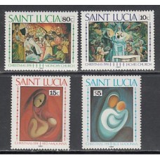 Santa Lucia - Correo Yvert 973/6 ** Mnh Navidad